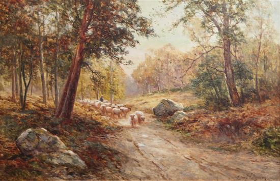 Ernest Walbourn (1872-1927) Through the woods 20 x 30in.